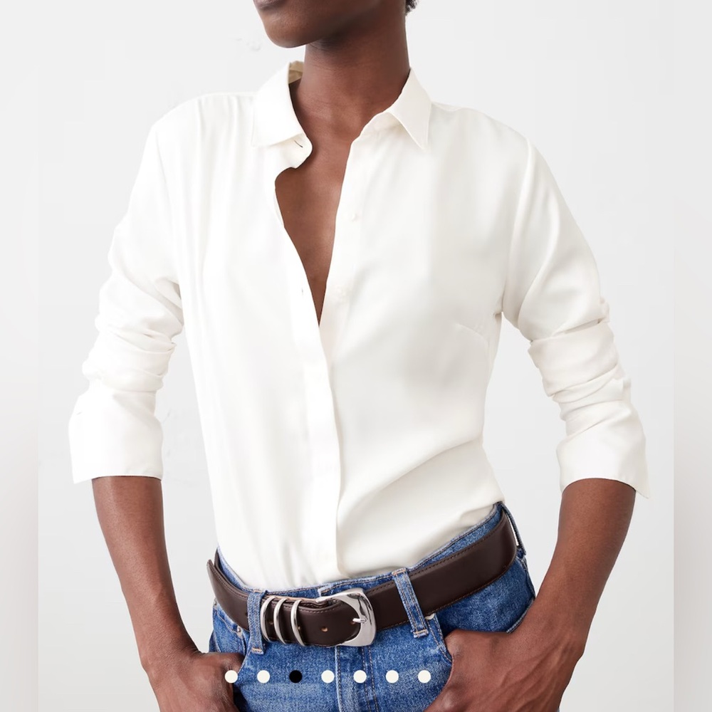 Banana Republic Cream “Classic Shirt” - XL - EUC - blouse